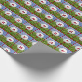 Golf Ball 80. Geburtstag Geschenkpapier (Ecke)
