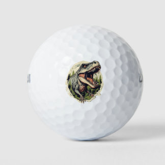 Golf-Ball-Abenteuer auf Dino-Drive Golfball