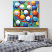 Golf Ball Abstrakt Leinwanddruck (Insitu (Schlafzimmer))