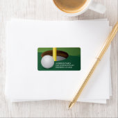 GOLF Ball Address Label Adressaufkleber (Insitu)