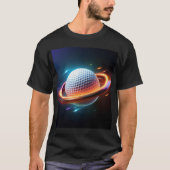 Golf Ball als Saturn Planet T-Shirt (Vorderseite)