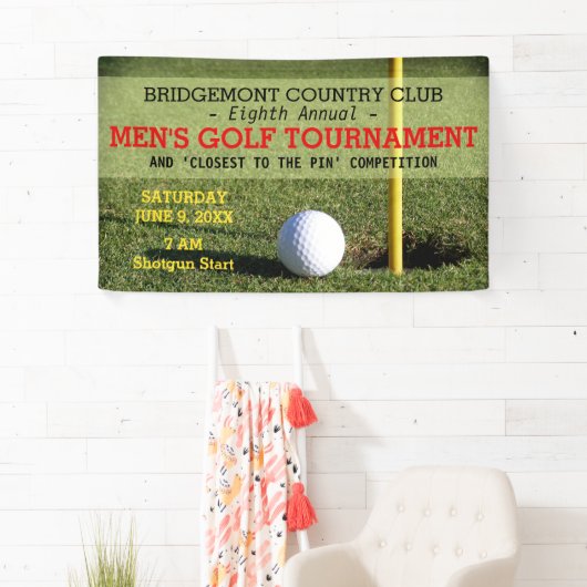 Golf Ball and Hole mit Button Banner (Insitu)