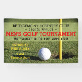 Golf Ball and Hole mit Button Banner (Horizontal)