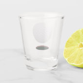 Golf Ball and Hole Shot Glass Schnapsglas (Rückseite)