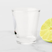 Golf Ball and Hole Shot Glass Schnapsglas (Rechts)