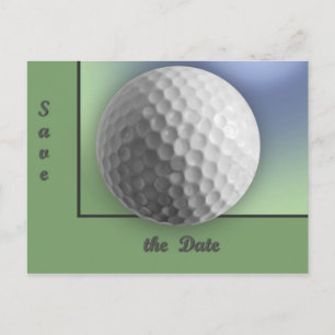 Golf Ball Ankündigungspostkarte