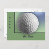 Golf Ball Ankündigungspostkarte (Vorne/Hinten)