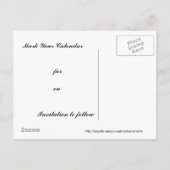 Golf Ball Ankündigungspostkarte (Rückseite)