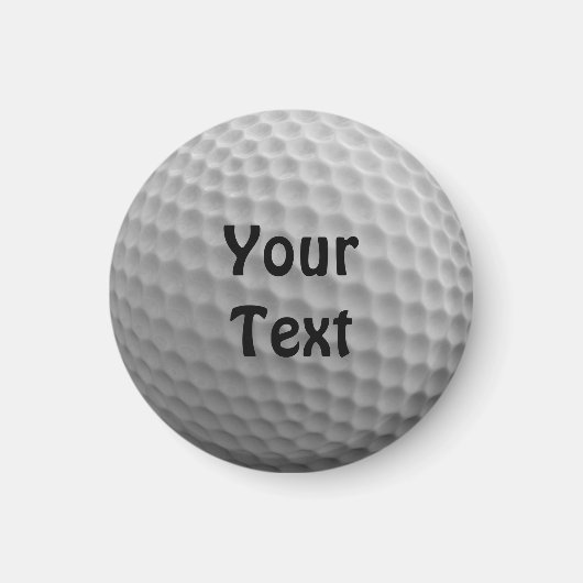 Golf Ball - Anpassen der Farbe des Schriftartes Magnet (Vorne)