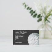 Golf Ball Art Visitenkarte (Stehend Vorderseite)