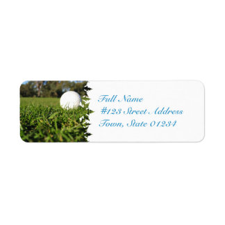 Golf Ball auf Course Mailing Labels