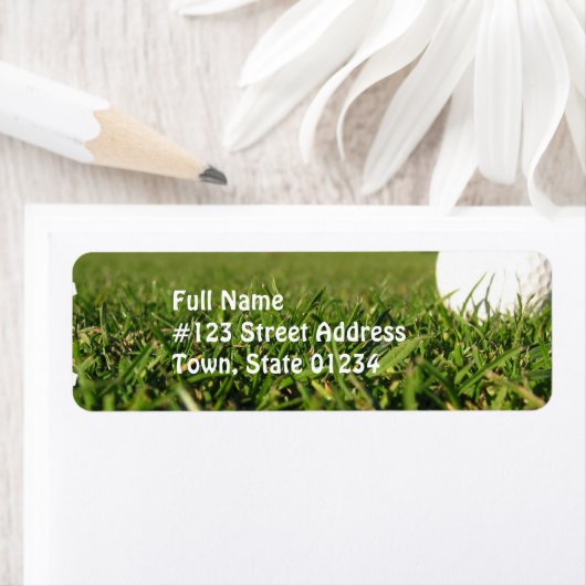 Golf Ball auf Course Mailing Labels (Insitu)