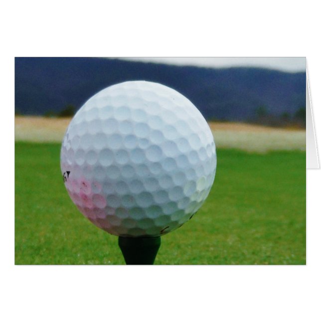 Golf Ball auf dem Golfplatz (Vorderseite (Horizontal))
