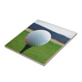 Golf Ball auf dem Golfplatz Fliese (Seite)