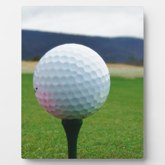 Golf Ball auf dem Golfplatz Fotoplatte (Vorderseite)