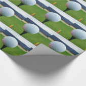 Golf Ball auf dem Golfplatz Geschenkpapier (Ecke)