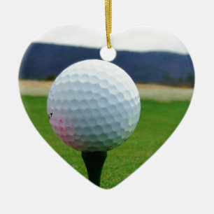 Golf Ball auf dem Golfplatz Keramik Ornament