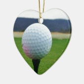 Golf Ball auf dem Golfplatz Keramik Ornament (Links)