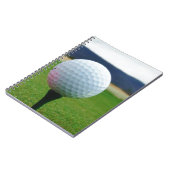 Golf Ball auf dem Golfplatz Notizblock (Linke Seite)