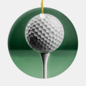 Golf Ball auf T-Shirt Keramik Dekoration (Hinten)