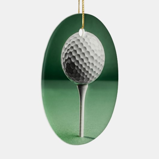 Golf Ball auf T-Shirt Keramik Dekoration (Rechts)