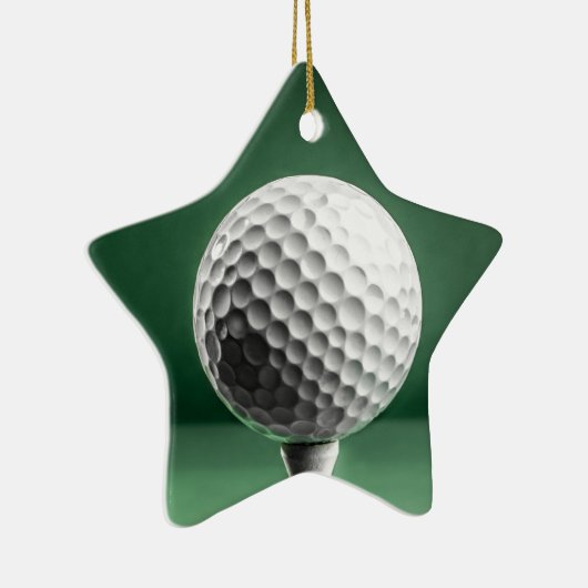 Golf Ball auf T-Shirt Keramik Dekoration (Rechts)