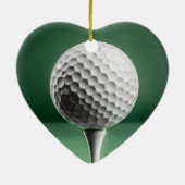 Golf Ball auf T-Shirt Keramik Dekoration (Hinten)