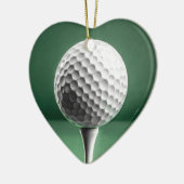 Golf Ball auf T-Shirt Keramik Dekoration (Links)