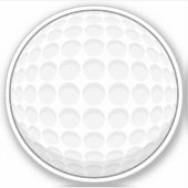 Golf Ball Aufkleber (Vorderseite)