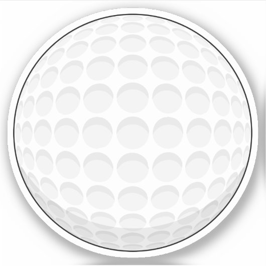 Golf Ball Aufkleber (Vorderseite)