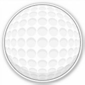 Golf Ball Aufkleber (Vorderseite)