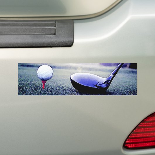 Golf Ball & Bat Autoaufkleber (Auf Auto)