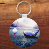 Golf Ball & Bat Schlüsselanhänger (Vorderseite)