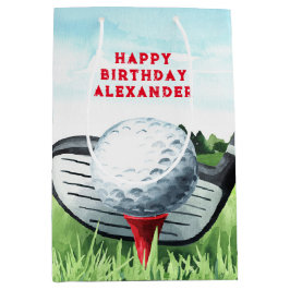 Golf Ball Birthday Kleine Geschenktasche Mittlere Geschenktüte