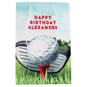 Golf Ball Birthday Kleine Geschenktasche Mittlere Geschenktüte