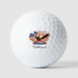 Golf Ball Blessed  Happy 250th Birthday USA!