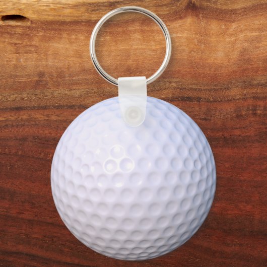 Golf Ball Button Key Ring Schlüsselanhänger (Vorderseite)