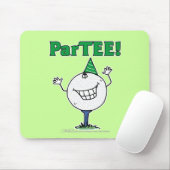 Golf Ball Charakter ParTEE! Mousepad (Mit Mouse)