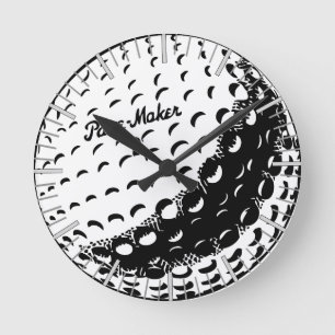 Golf Ball Clock Runde Wanduhr
