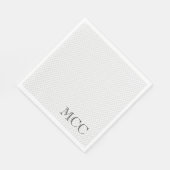 Golf Ball Country Club Initials Golfspiel Chic Serviette (Ecke)