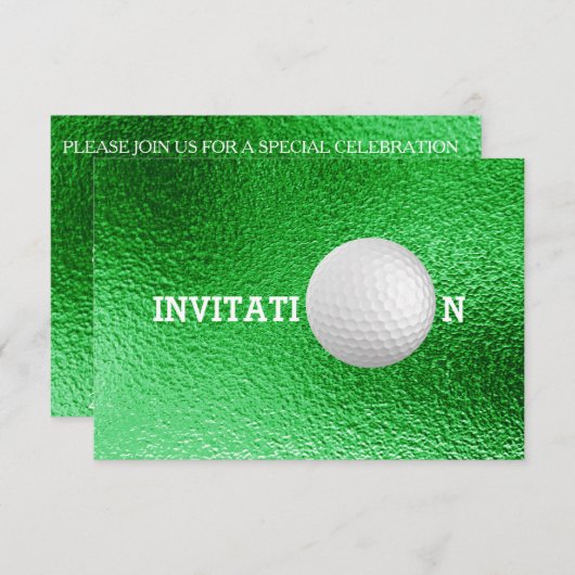 Golf Ball Custom 12,7 cm x 8,9 cm Einladungen (Vorne/Hinten)