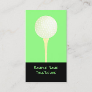 Golf Ball Custom doppelseitig grün und schwarz Visitenkarte