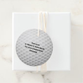 Golf Ball Design Fevor Card Geschenkanhänger (Beispiel)