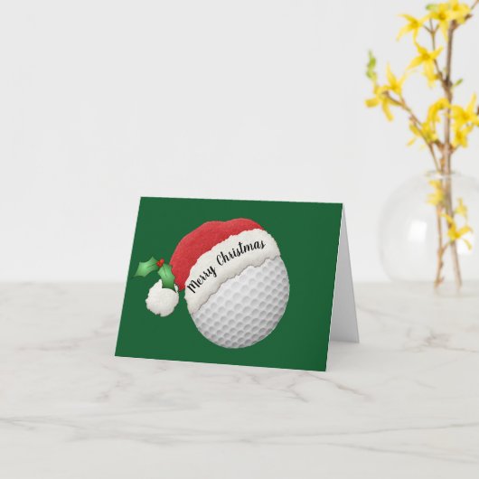 Golf Ball Design Folded Greeting Card Karte (Gelbe Blume)