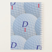 Golf Ball Design Golfer's Weekly Planer (Rückseite)