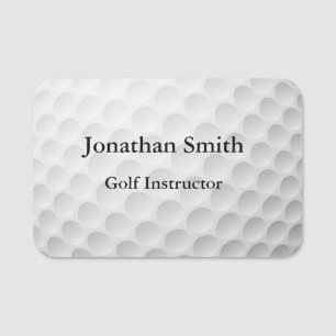 Golf Ball Design Name Tag Namensschild