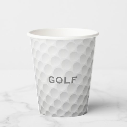 Golf Ball Design Paper Cup Pappbecher (Vorderseite)