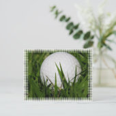 Golf Ball Design Postkarte (Stehend Vorderseite)