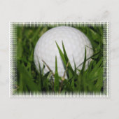 Golf Ball Design Postkarte (Vorderseite)
