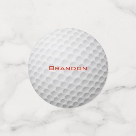 Golf Ball Design Table Confetti Konfetti (Klein Vorderseite)